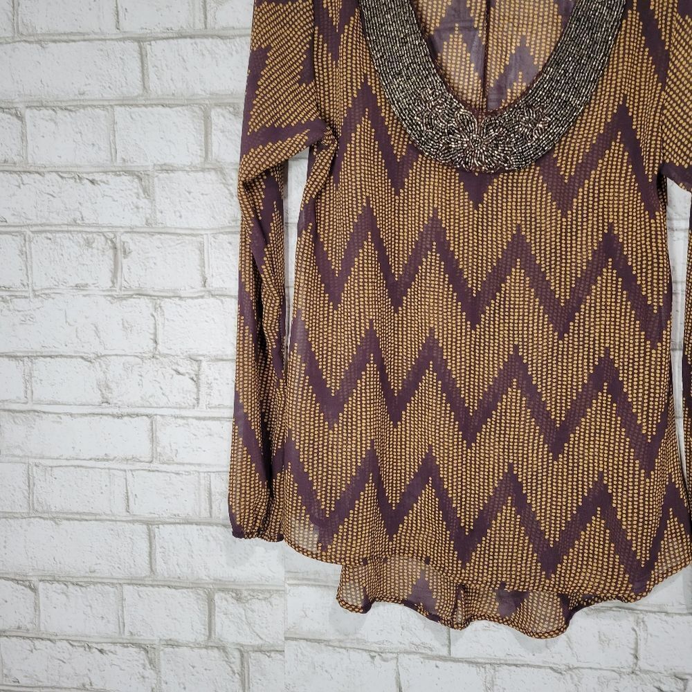 Daytrip long sleeve beaded top blouse - Picture 15 of 15